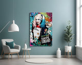Harley Quinn Cam Sanatı Cam Tablo