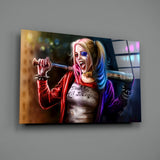 Harley Quinn Cam Sanatı Cam Tablo
