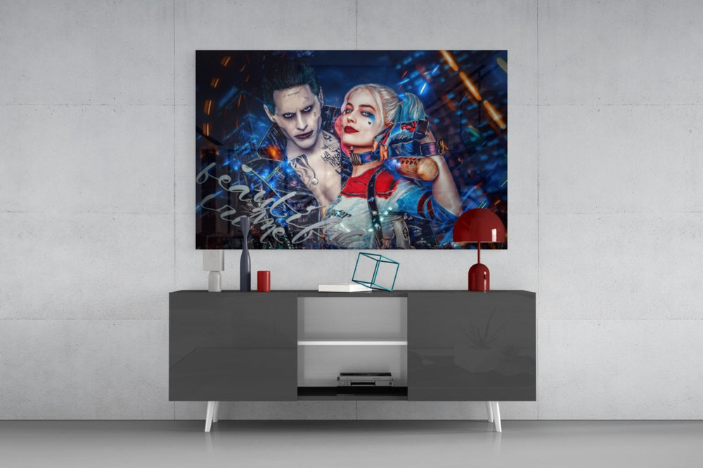 Kaosun Sevgilileri Cam Sanatı Cam Tablo