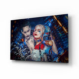 Harley Quinn ve Joker Cam Sanatı Cam Tablo