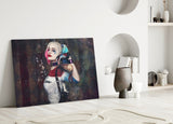 Harley Quinn Cam Sanatı Cam Tablo
