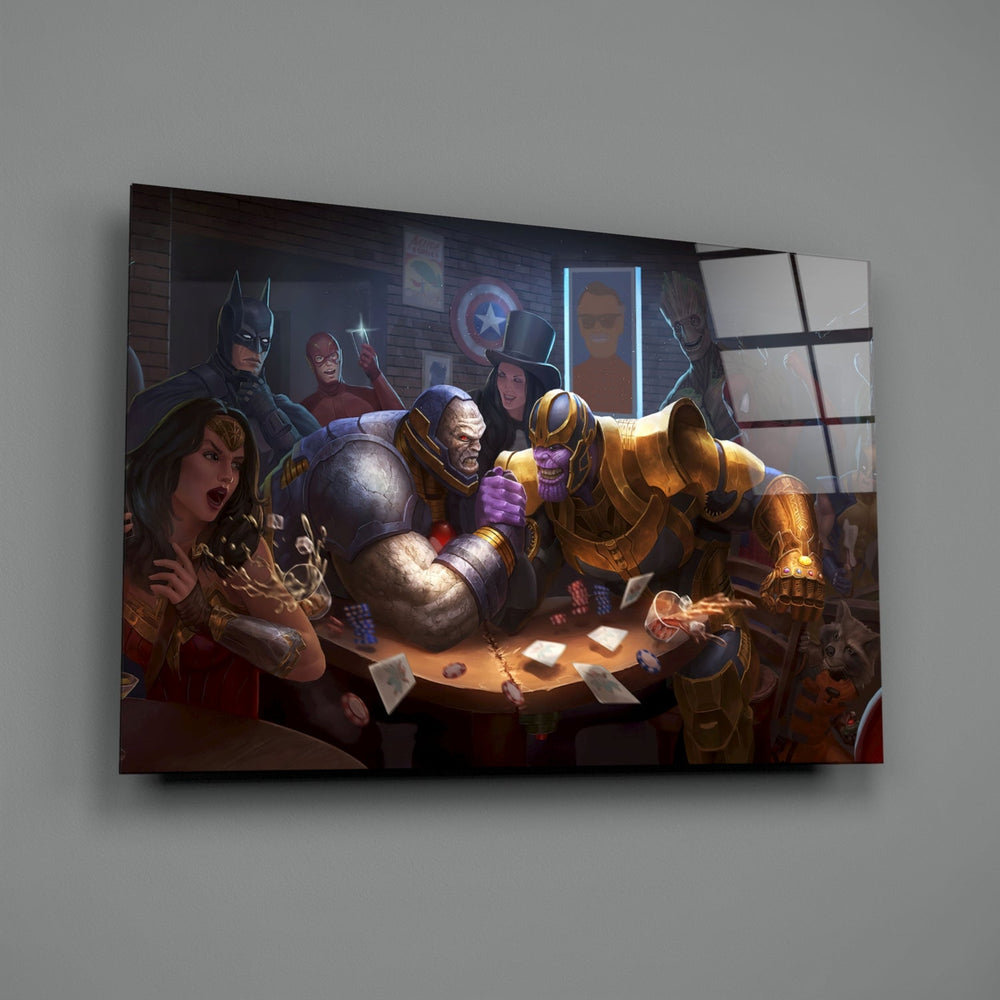 Marvel Cam Sanatı Cam Tablo