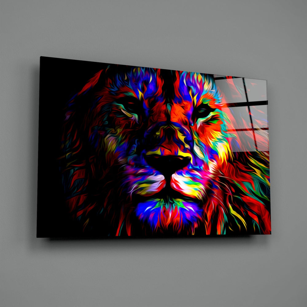 Aslan  Cam Tablo