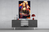Kraliçe Mona Lisa Cam Tablo