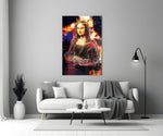 Kraliçe Mona Lisa Cam Tablo