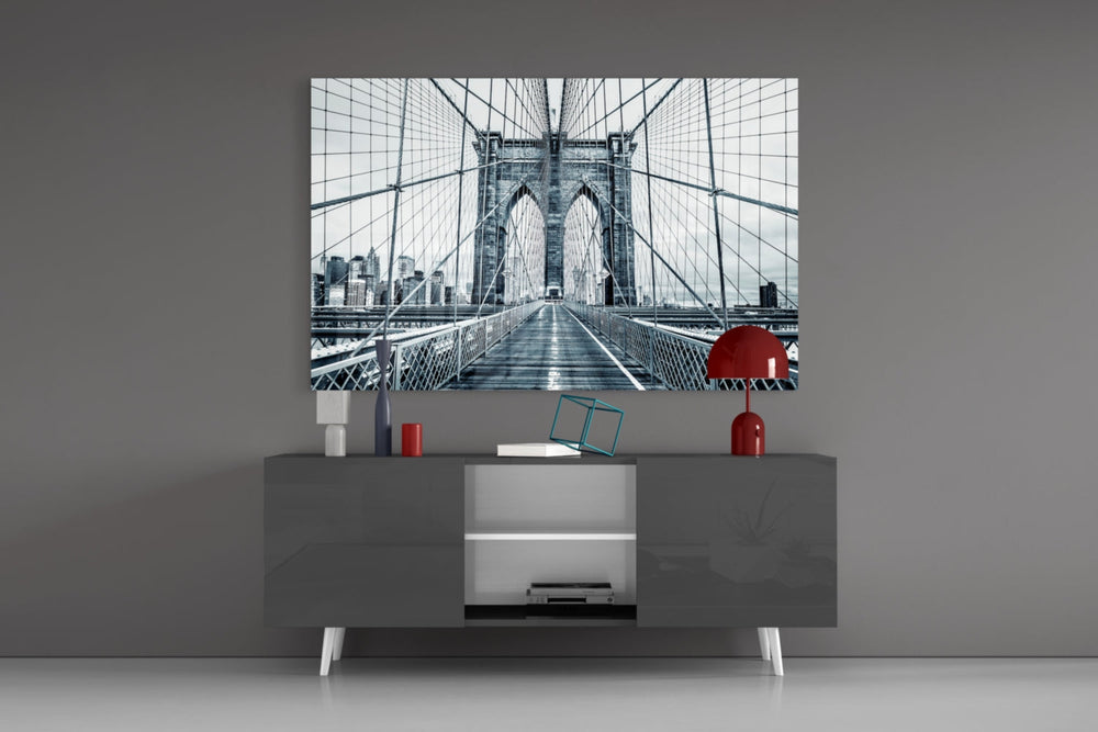 Brooklyn Köprüsü Cam Tablo