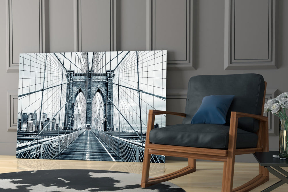 Brooklyn Köprüsü Cam Tablo