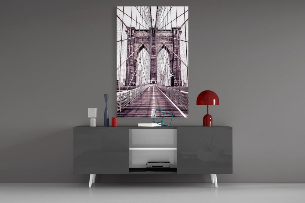 Brooklyn Köprüsü Cam Tablo