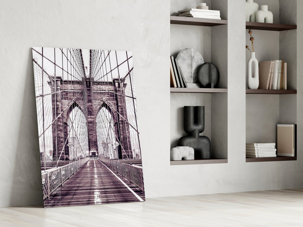 Brooklyn Köprüsü Cam Tablo