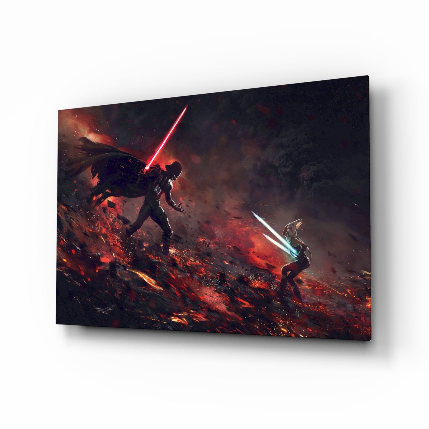 Darth Vader ve Ahsoka Tano Cam Tablo
