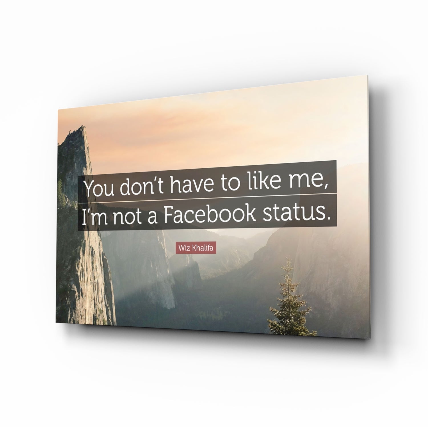 Facebook Durumu Değil Cam Tablo