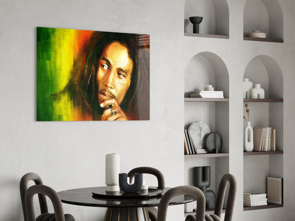 Reggae Efsanesi Cam Tablo