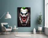 Joker'in Gülümsemesi Cam Tablo || Tasarımcı Koleksiyonu