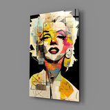 Marilyn Monroe Cam Tablo || Tasarımcı Koleksiyonu