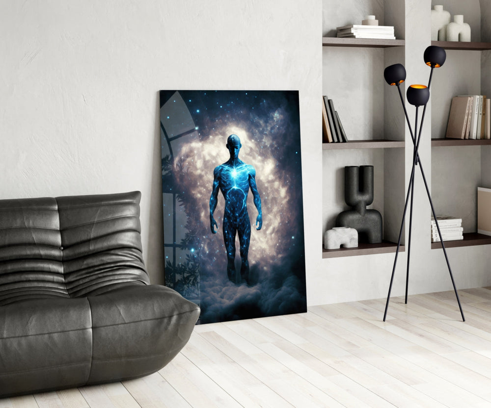Vitruvius Adamı Cam Tablo || Tasarımcı Koleksiyonu