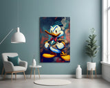 Donald Duck'ın Öfkesi Cam Tablo || Tasarımcı Koleksiyonu