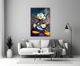 Donald Duck'ın Öfkesi Cam Tablo || Tasarımcı Koleksiyonu