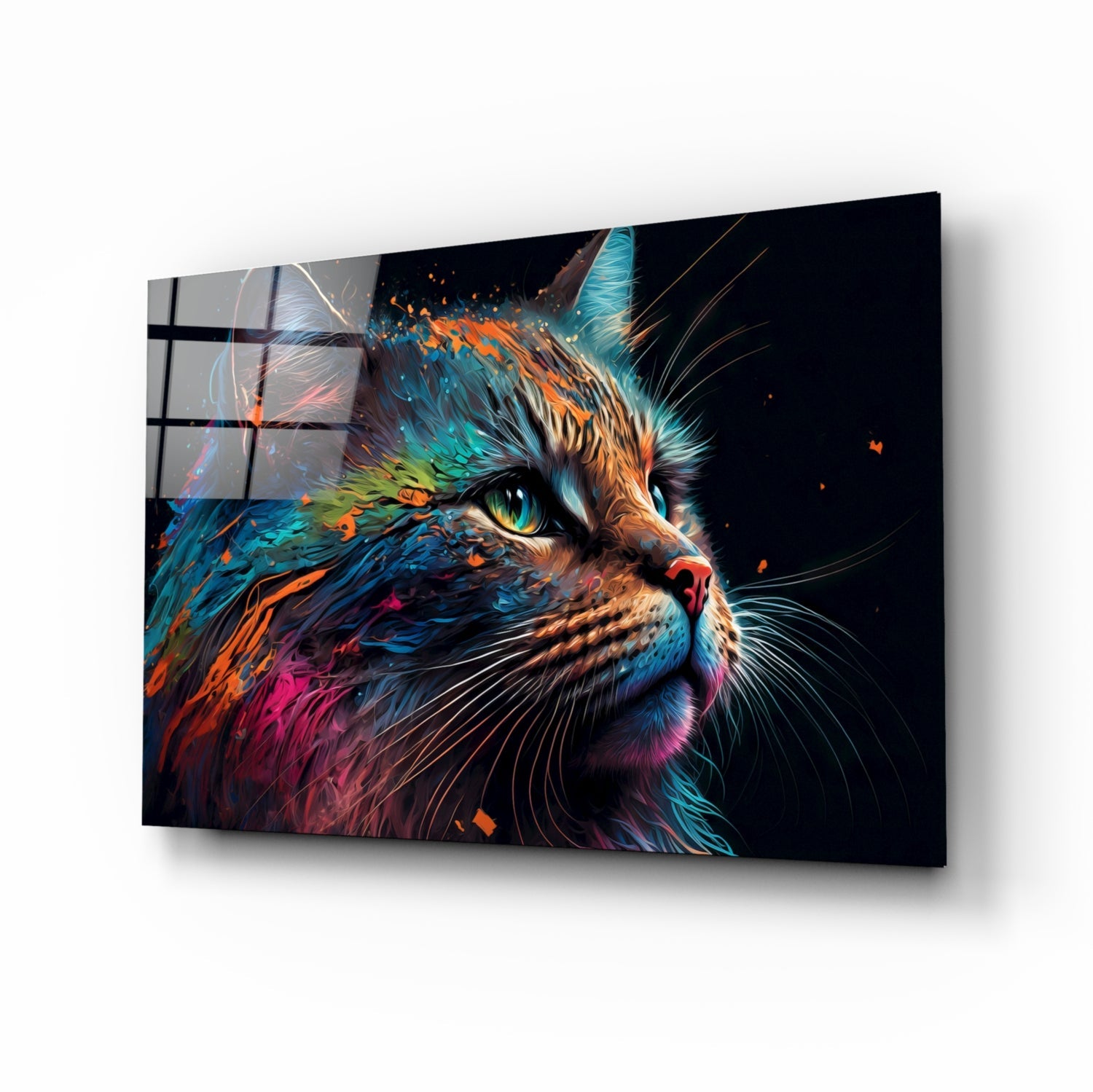 Renkli Kedi Cam Tablo || Tasarımcı Koleksiyonu