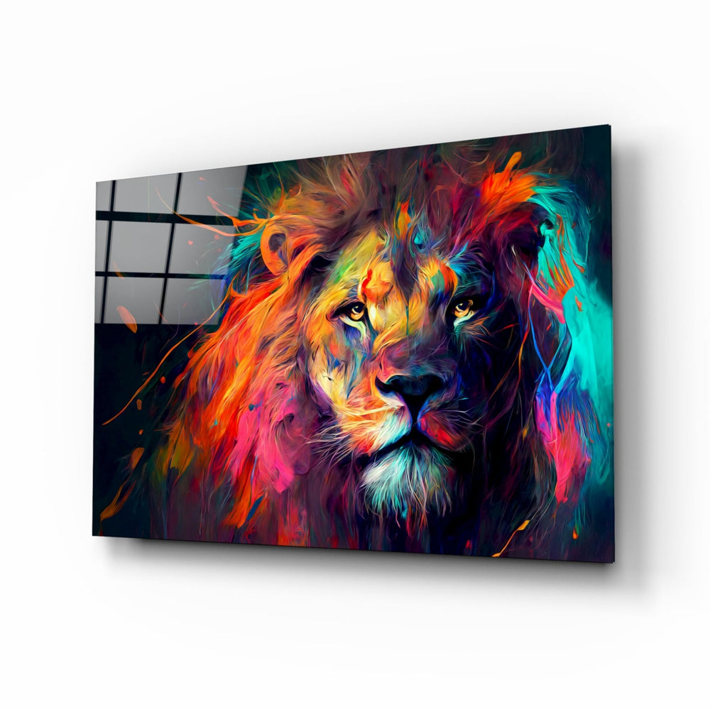 Aslanın Asaleti Cam Tablo || Tasarımcı Koleksiyonu