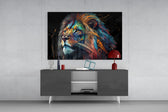 Aslanın Asaleti Cam Tablo || Tasarımcı Koleksiyonu
