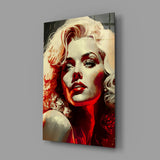 Marilyn Monroe Cam Tablo || Tasarımcı Koleksiyonu