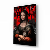 Mona Lisa, Kedi Sever Cam Tablo || Tasarımcı Koleksiyonu
