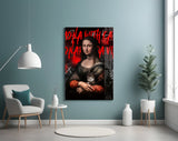 Mona Lisa, Kedi Sever Cam Tablo || Tasarımcı Koleksiyonu