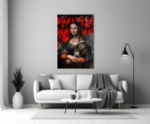 Mona Lisa, Kedi Sever Cam Tablo || Tasarımcı Koleksiyonu