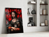 Mona Lisa, Kedi Sever Cam Tablo || Tasarımcı Koleksiyonu