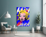 Andy Warhol ve Marilyn Monroe Cam Tablo || Tasarımcı Koleksiyonu