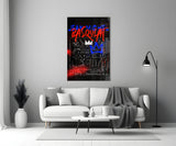 Jean-Michel Basquiat'nın tarzı Cam Tablo || Tasarımcı Koleksiyonu