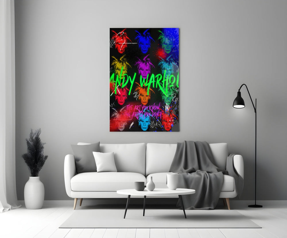 Pop Sanat Efsanesi Cam Tablo || Tasarımcı Koleksiyonu