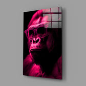 Düşünen Maymun Cam Tablo || Tasarımcı Koleksiyonu