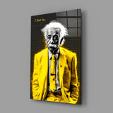 "Sana Söylemiştim" - Einstein Boyut 28,5" X 18 Cam Tablo || Tasarımcı Koleksiyonu