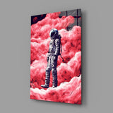Pembe Gezegendeki Astronot Cam Tablo || Tasarımcı Koleksiyonu
