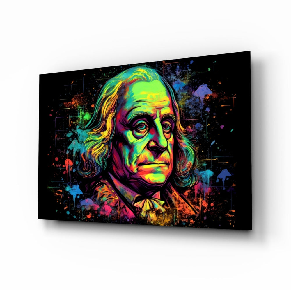 Benjamin Franklin Cam Tablo || Tasarımcı Koleksiyonu
