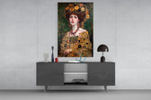Klimt Tarzı Cam Tablo || Tasarımcı Koleksiyonu