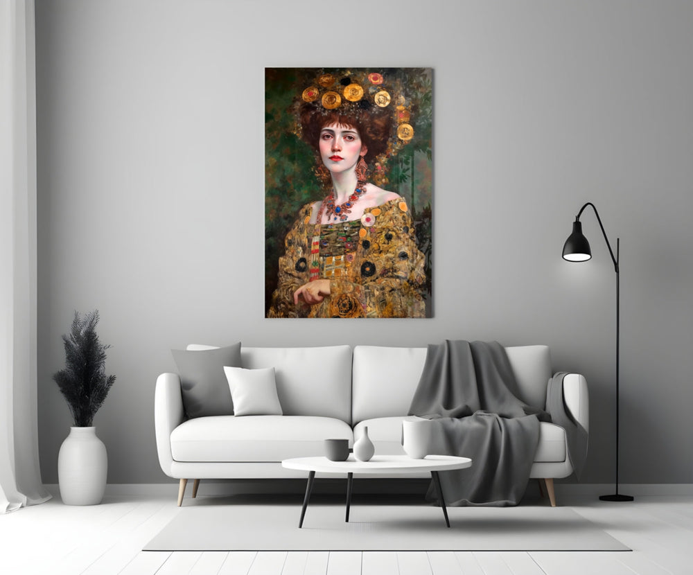Klimt Tarzı Cam Tablo || Tasarımcı Koleksiyonu