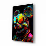 Neon Fareler Cam Tablo || Tasarımcı Koleksiyonu