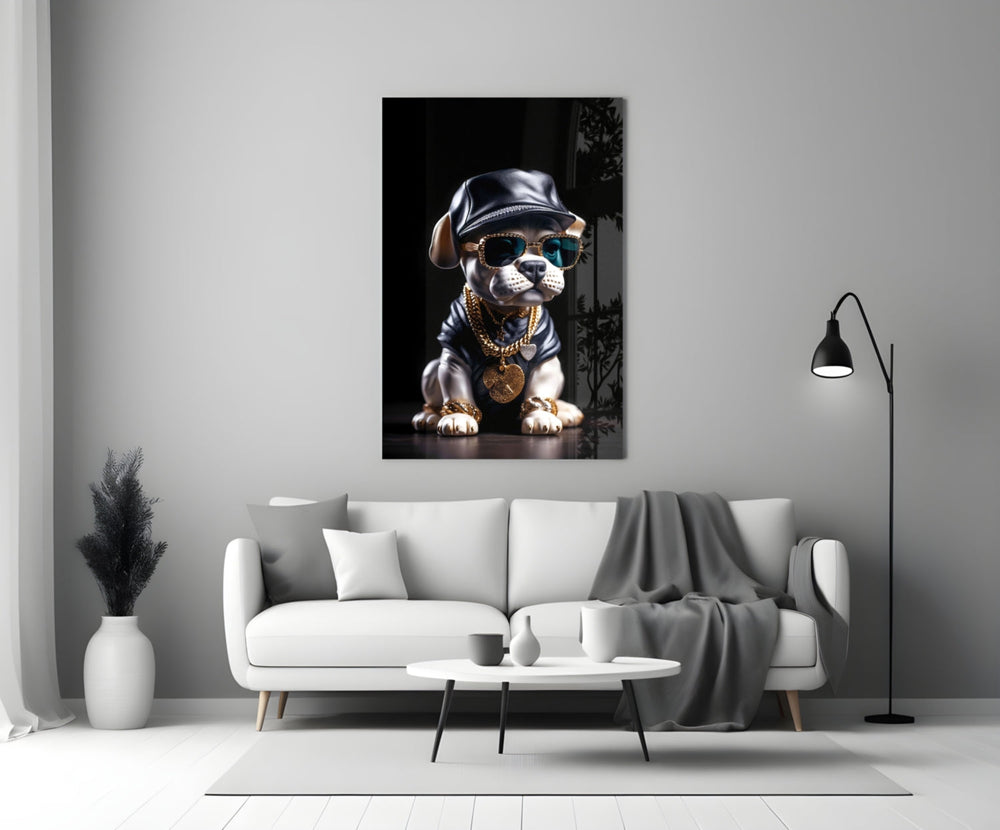 Yavru Köpek Vogue Cam Tablo || Tasarımcı Koleksiyonu