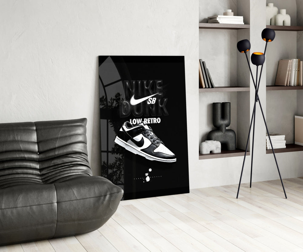 Retro Spor Ayakkabılar Cam Tablo || Tasarımcı Koleksiyonu