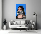 Çağdaş Mona Lisa Cam Tablo || Tasarımcı Koleksiyonu