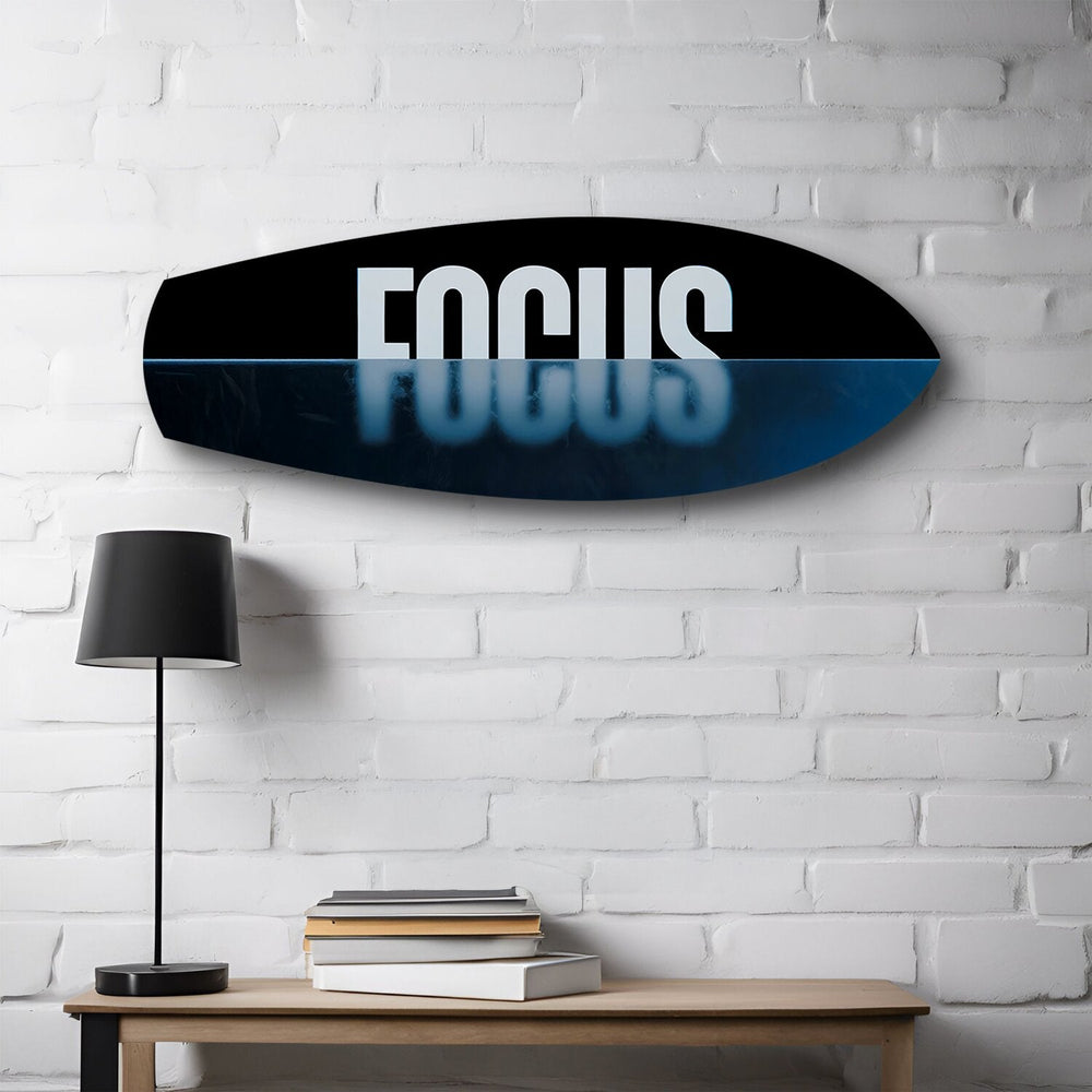 FOCUS Yazılı Motivasyon Cam Tablo.