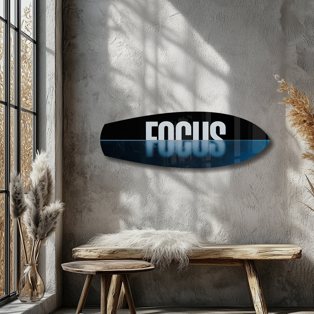 FOCUS Yazılı Motivasyon Cam Tablo.