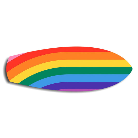 Gökkuşağı Pride Çizgi Cam Tablo.