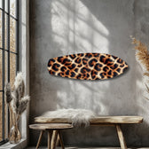 Leopar Desenli Cam Tablo.