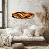 Bengal Kaplanı Çizgi Desenli Cam Tablo.