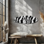 Zebra Çizgili Cam Tablo.