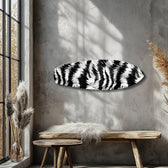 Zebra Çizgili Cam Tablo.