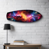 Kozmik Nebula Galaksi Cam Tablo.